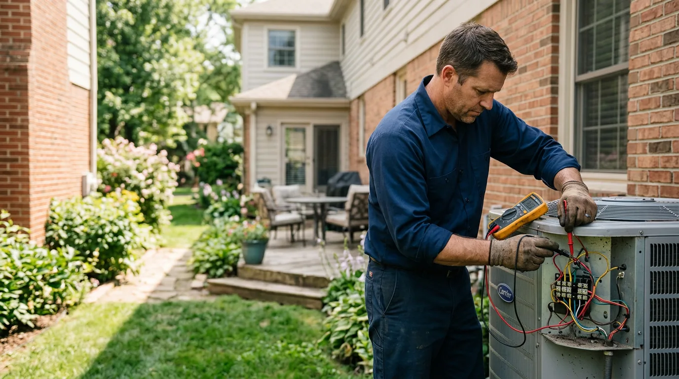 HVAC technician working near Oak Hill, AL